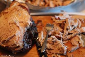 Chopping board Pulled pork