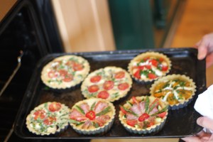 Selection of savory tarts Savory Tarts