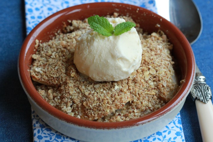 Gluten Free Peach Crumble