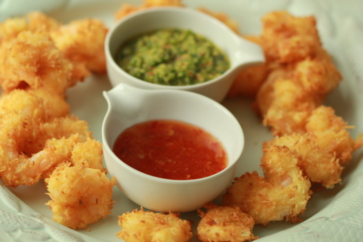 Coconut Prawns 2 Dips