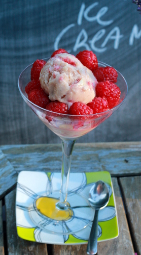 dairy free raspberry ice cream