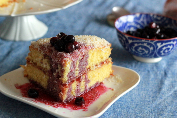 OO&L Coconut Blueberry Cake 