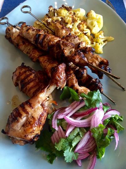 large pomegranate honey glazed