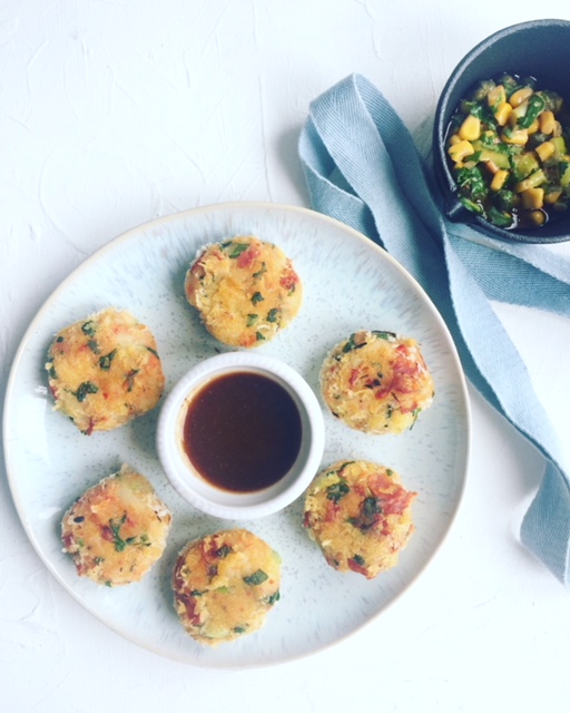potato cakes corn tamarind
